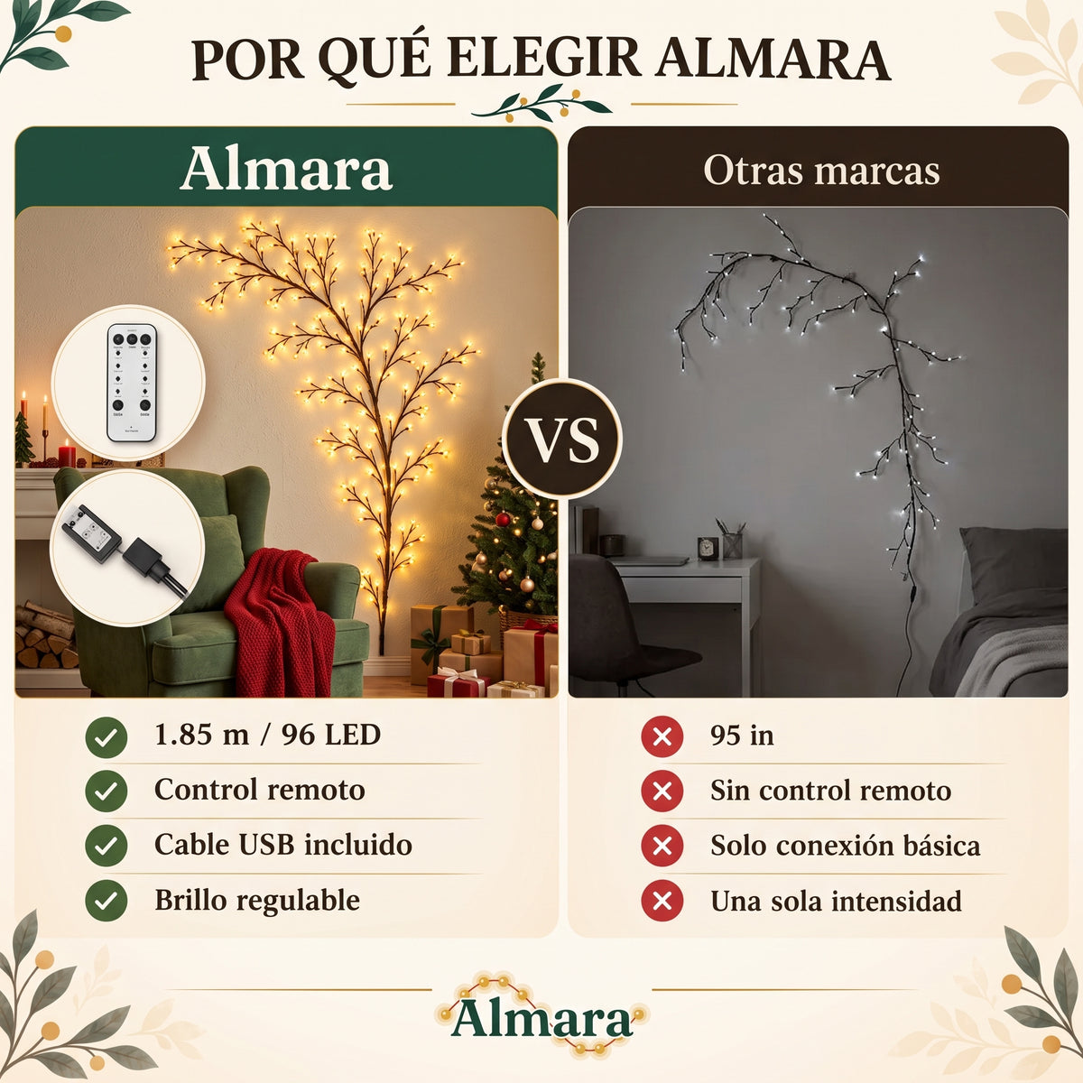 Almara® Luces navideñas
